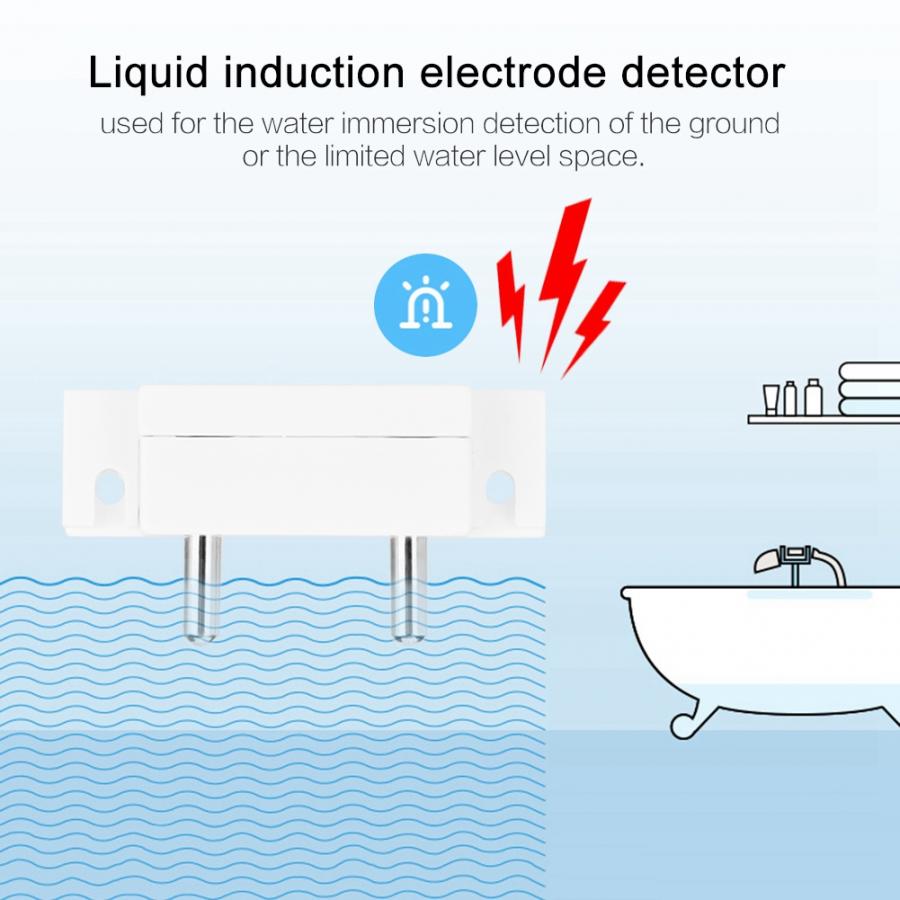 Home Alarm Water Leakage detector Flood Sensor Flood Liquid Detector Probe Alarm for Home Farm Security detector System
