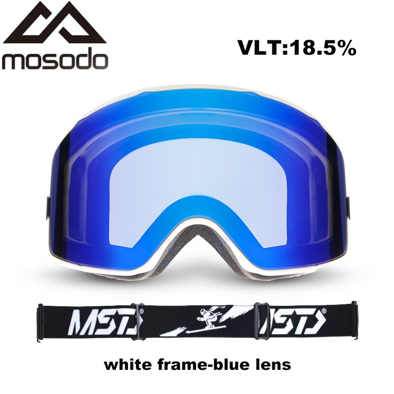 Mosodo skibriller cylindriske sne alpinski briller ultra bredt synsfelt mænd og kvinder skibriller