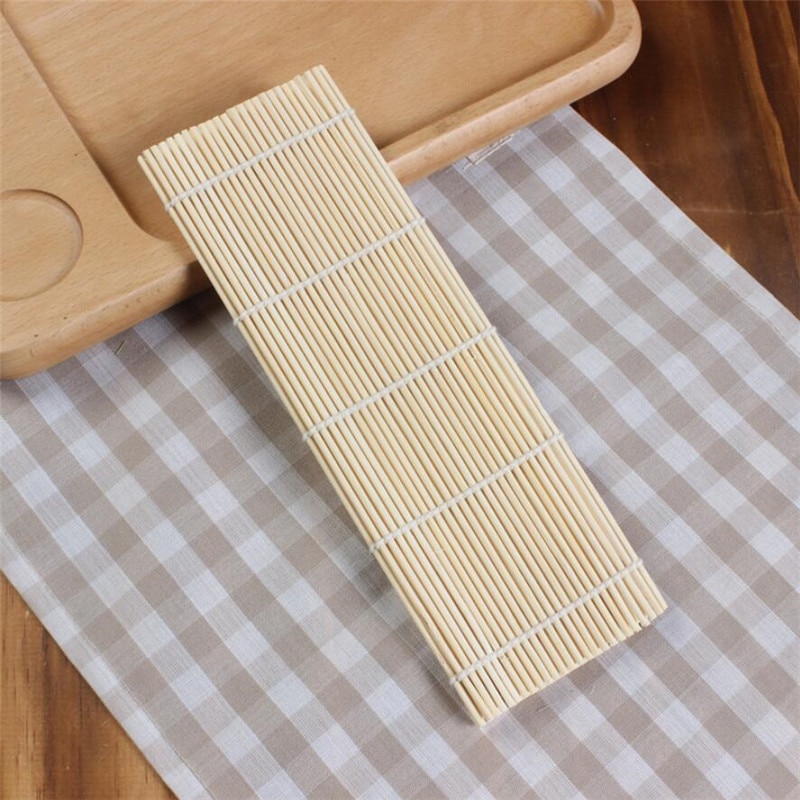 Estufas rodantes de bambú para Sushi, paletas de arroz japonesas, herramientas, molde para arroz, rodillo, accesorios de cocina DIY, 1 ud.