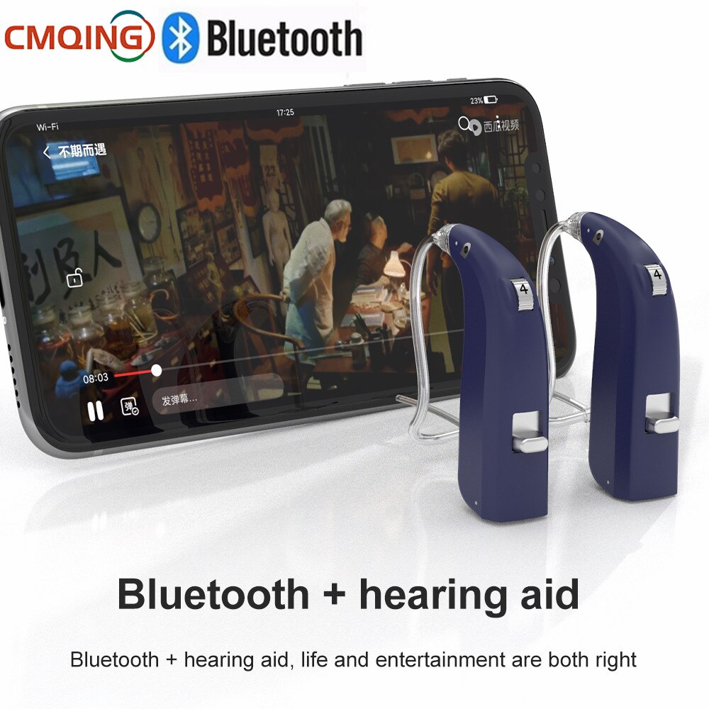 Bluetooth 5.0 Onzichtbare Oplaadbare Gehoorapparaat Digitale Audifonos Oor Geluid Versterker Enhancer Слуховой Аппарат Call Music