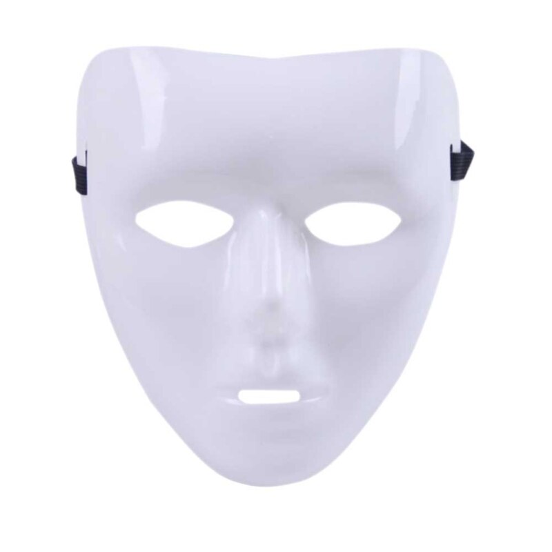 Bricolage blanc masque pulpe blanc peint à la main masque personnalité créative libre masque: Default Title
