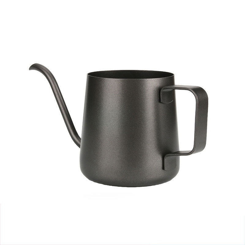Black Played Coffee Jug Stainless Steel Pour Over Kettle Coffee Maker Gooseneck Drip Tea Pot Jug 350ml