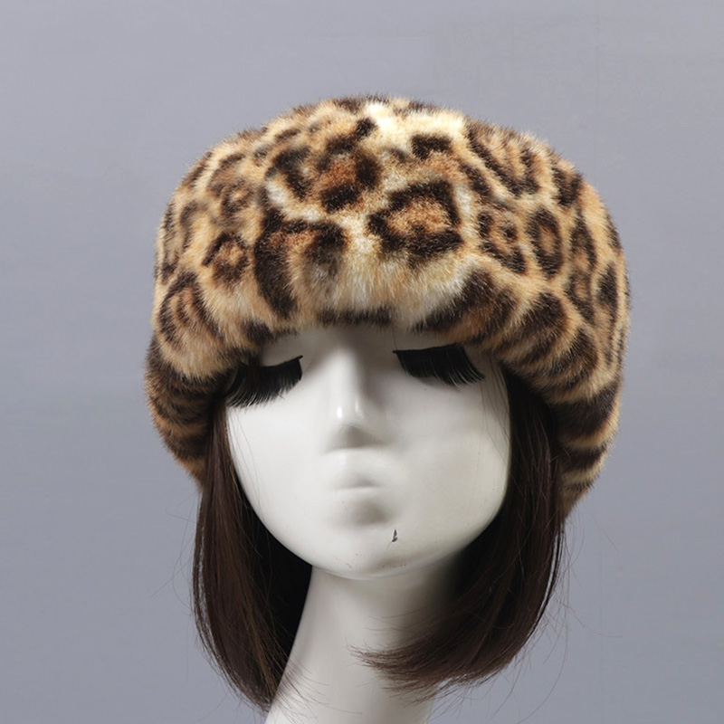 Winter Elastic Earmuffs Turban Thick Furry Hairband Fluffy Russian Faux Fur Women Fur Headband Hat Outdoor Earwarmer Ski Hats
