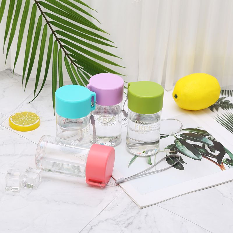 Botella de agua de plástico de 150 Ml, Mini botella de agua bonita para niños, botella de agua pequeña a prueba de fugas portátil