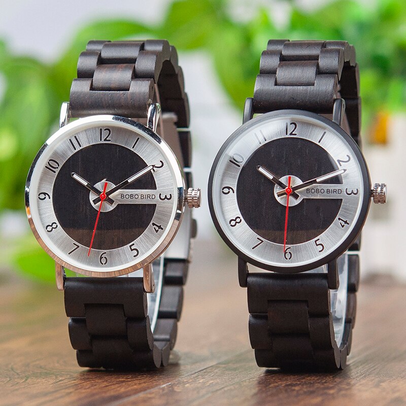 Bobo bird houten horloges herenhorloges houten band quartz horloge ideale items w *q23