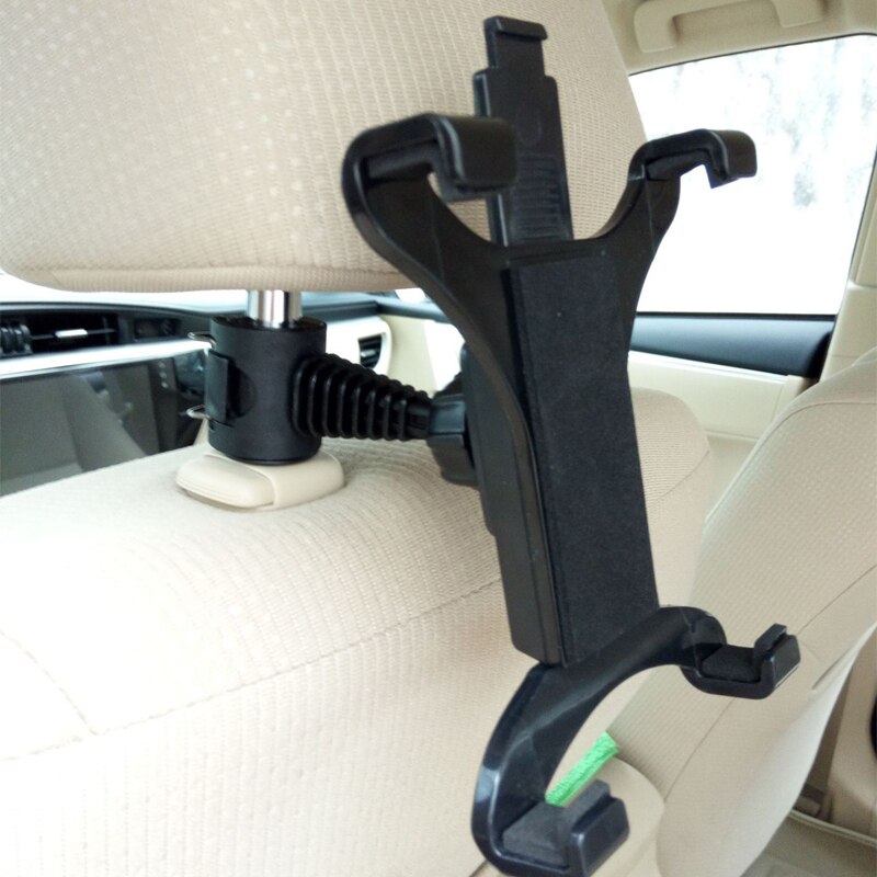 Soporte para Tablet y coche para Ipad 2/3/4 Air Pro de 7 a 11 pulgadas, soporte Universal para GPS, soporte para asiento trasero, montaje para coche con rotación de 360: 006A Black
