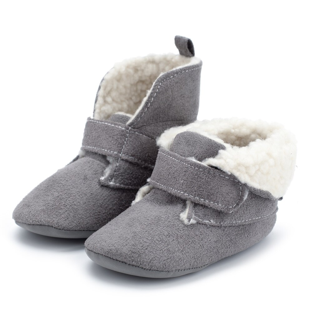 Baby Jongens Laarzen Imitatie Leer Suede Flanger Rechtop Pinda Suede Innerlijke Winter Warm Casual Laarzen Baby Schoenen Voor Jongens meisjes