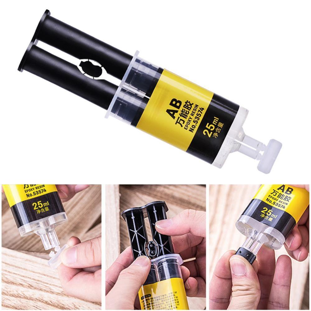 1pc 50ml résine époxy haute résistance AB colle 5 secondes fibre de verre céramique plastique dur résine époxy adhésif
