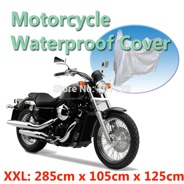 beschermende motorfiets cover motorrijwiel stofdicht waterdichte cover maat XXL 285x105x125 cm uv-bestendig