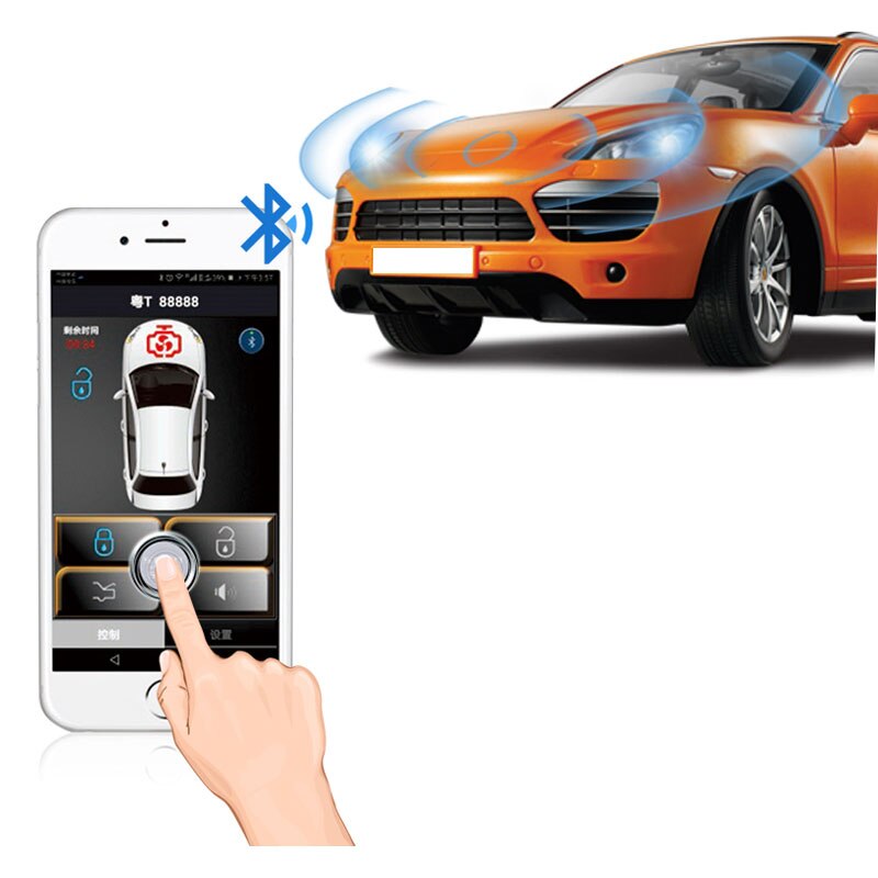 car alarm central locking universal Automatic Trunk Opening for cars autostart car accessories Mobile phone central lock MP686