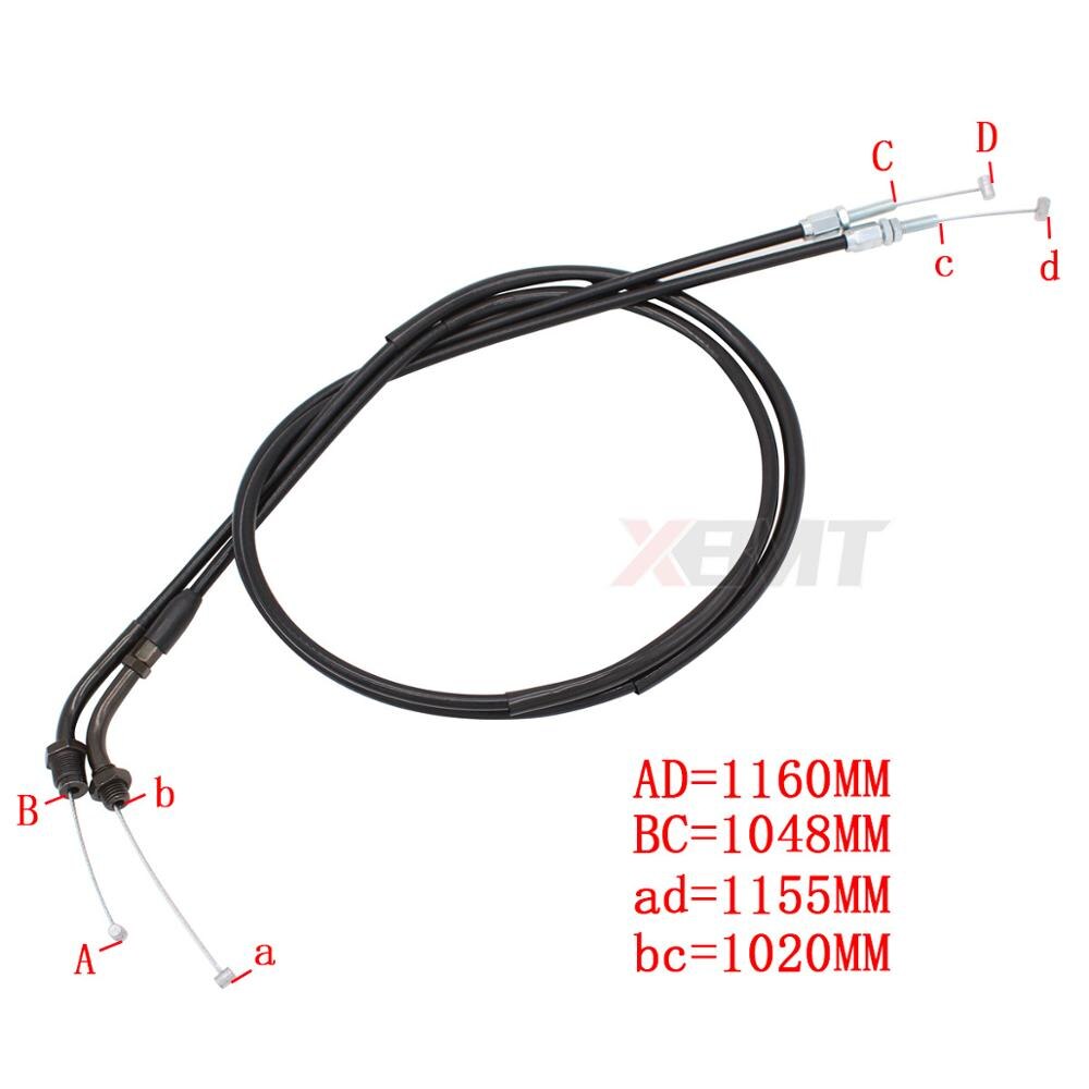 Motorcycle Throttle Cable For Honda Steed 400/600 VLX400 VLX600 Shadow 400/750 VT400 VT750 Magna 250/750 VF250 VF750