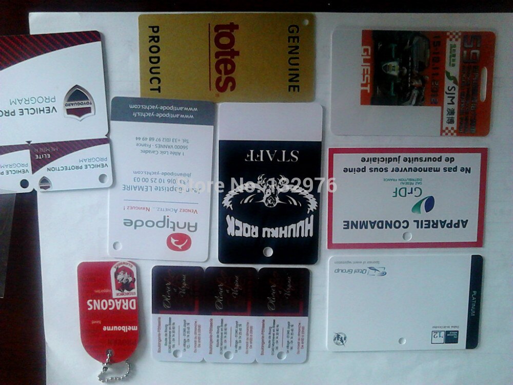 Business cards plastic cards transparent plast Vicedeal