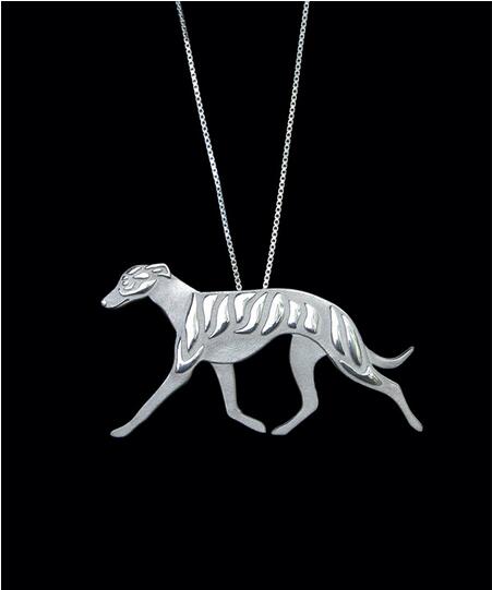 Danggao neueste handgefertigte whippet-anhänger-halskette, choker-hundeschmuck, schmuckidee für tierliebhaber
