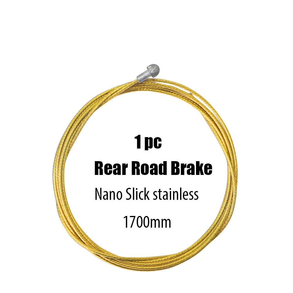 1pc Bike Pro Inner Cable Wire Nano Slick Polished Stainless Steel Road Mountain Bicycle Line Brake Shift Derailleur Cable: Pink