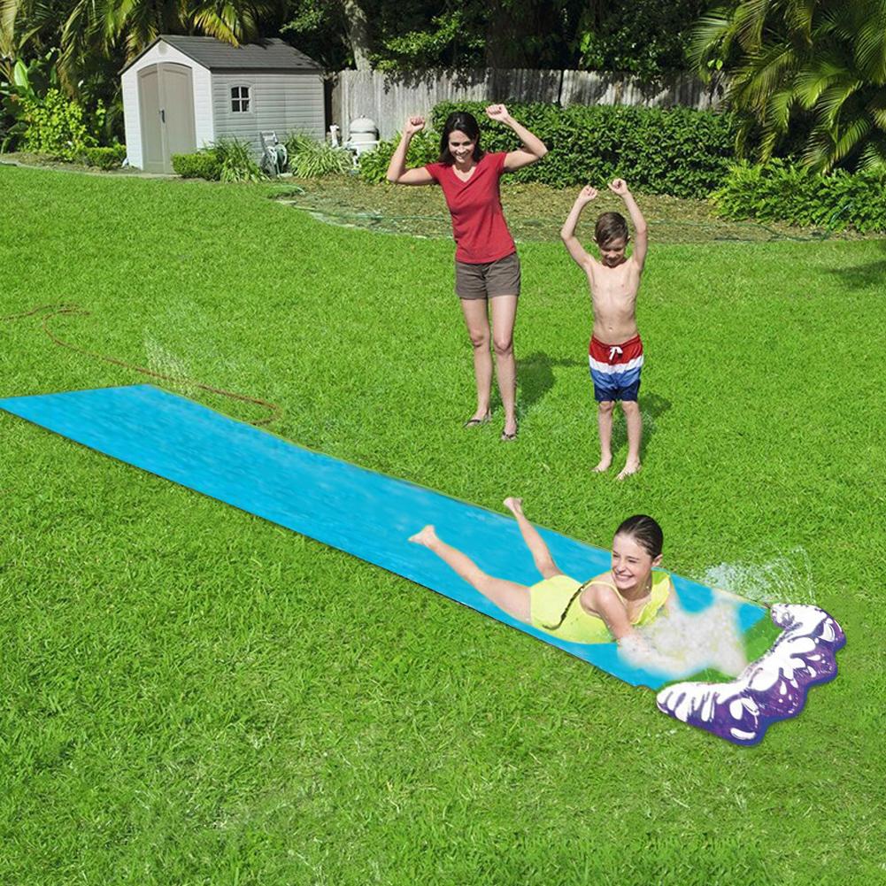 Water Slide Outdoor Waterproof Water Slide Tarp For Children Outdoors Lawn Backyard Have Fun PVC Games Center For Car Travel