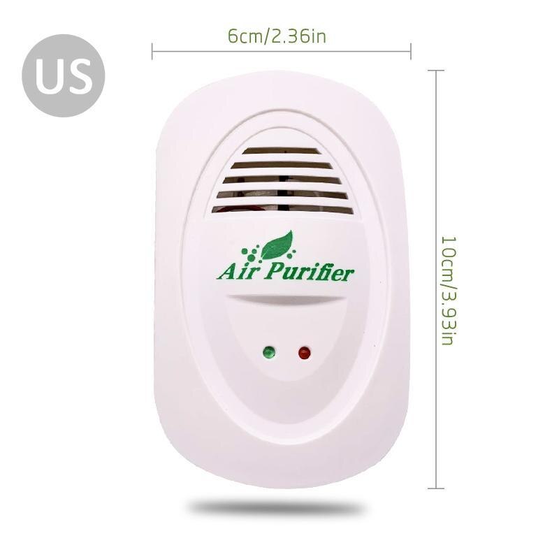 Pluggable Mini Air Purifier Small Room Wall Air Freshens Reduces Odors From Pets, Negative Ion for Office Home US Plug