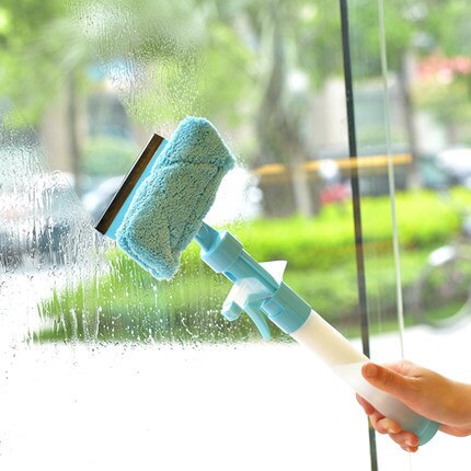 A1805 multi-function window glass cleaner with water spray window double-sided glass cleaner scraper