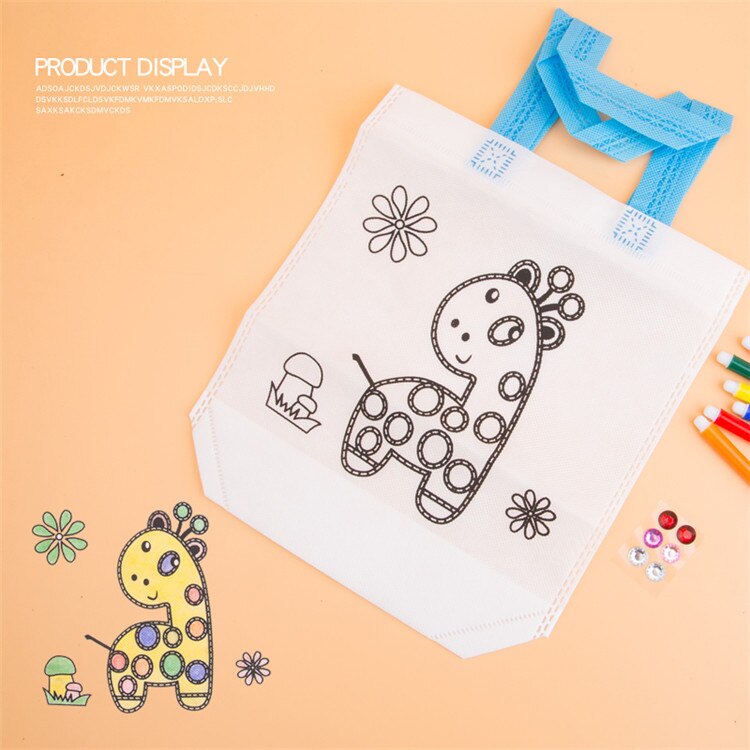 1pcs Children's Painting Drawing Art Artist Set Kit For kids Educational Toys Diy Handcrafted Personality Animal Graffiti Toys: giraffe