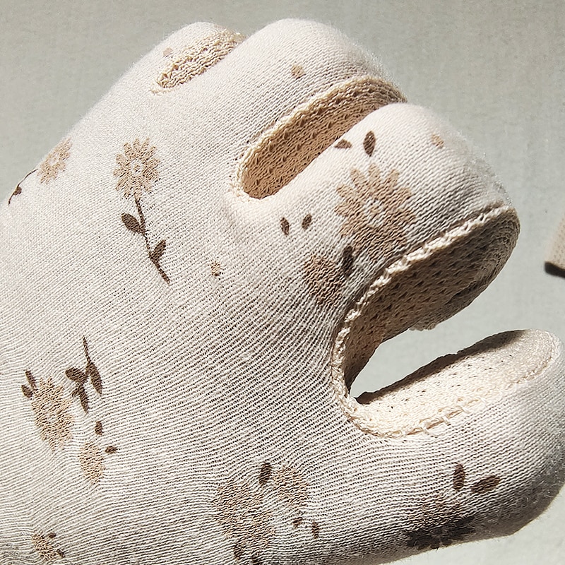 2022 Mode Bloemen Vrouwen Zomer Rijden Handschoenen Antislip Blok Uv Touch Screen Handschoenen Ademend Katoenen Handschoenen voor Vrouwen