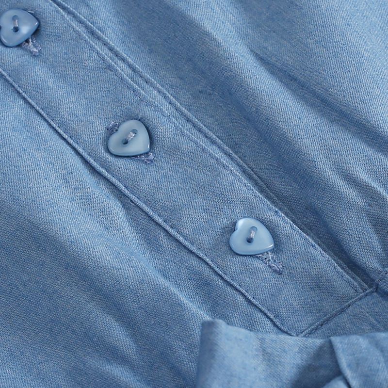 Nueva ropa de verano para niña, mono bonito y dulce, pantalones de tela vaquera lavada, mono, mono de tirantes, pantalones cortos de vaquero