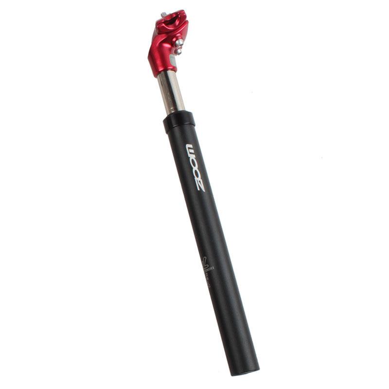 Tubo de asiento para bicicleta de montaña, poste de asiento de bicicleta de 27,2/31,6mm x 350mm, absorción de impacto de aluminio:  27point2 Red