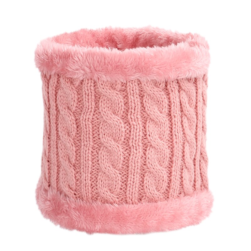 Los niños de invierno cálido sombrero Collar pompón guisantes sombrero de niño/Niña de punto sombrero de la bufanda de esquí cálido 2 conjunto de piezas gorro de cabeza