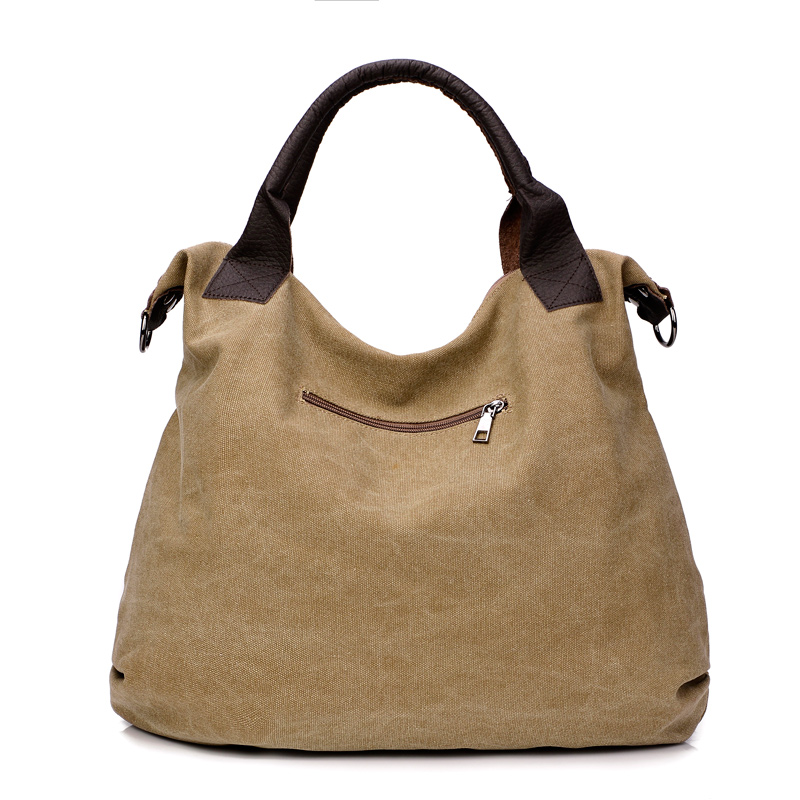 Cosimo Perla Canvas Tote Bag - Large Hobo Shoulder Bag for Women - Casual Everyday Shopping Purse