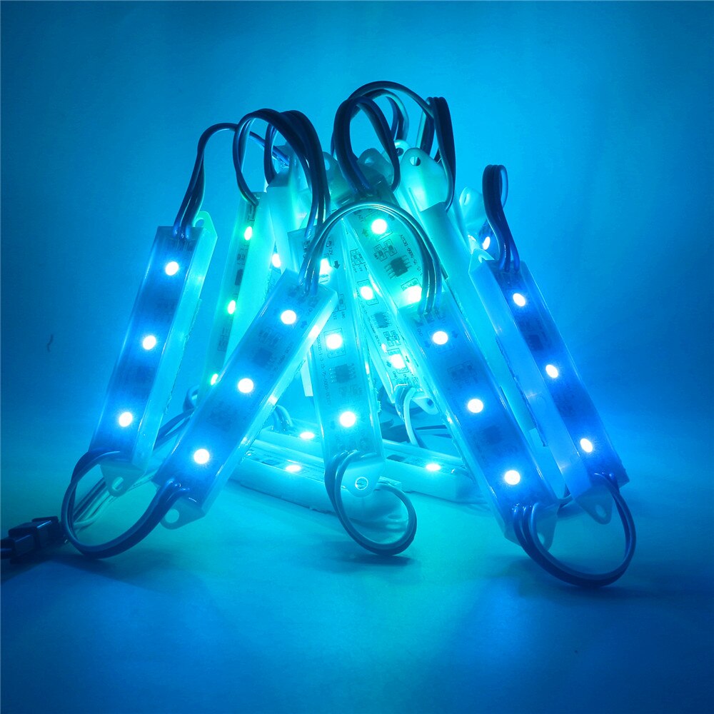 Module LED de colle goutte SMD DC12V 5050, Module numérique Pixel adressable IC externe, pour Sign Shop Sanner Brighter WS2811 2811