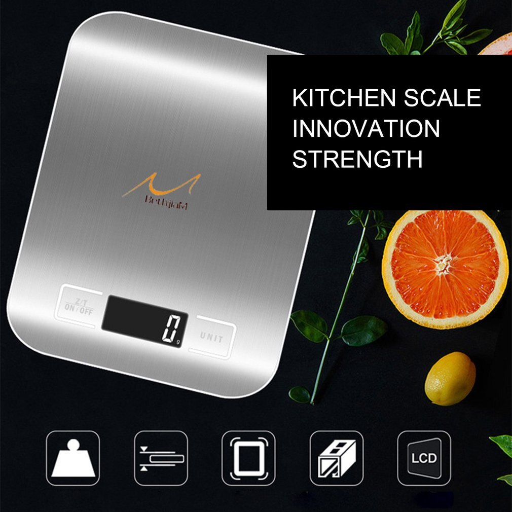 Huishoudelijke 1g 5kg / 10kg voedsel dieet postweegschaal meetinstrument slanke lcd digitale elektronische weegschaal
