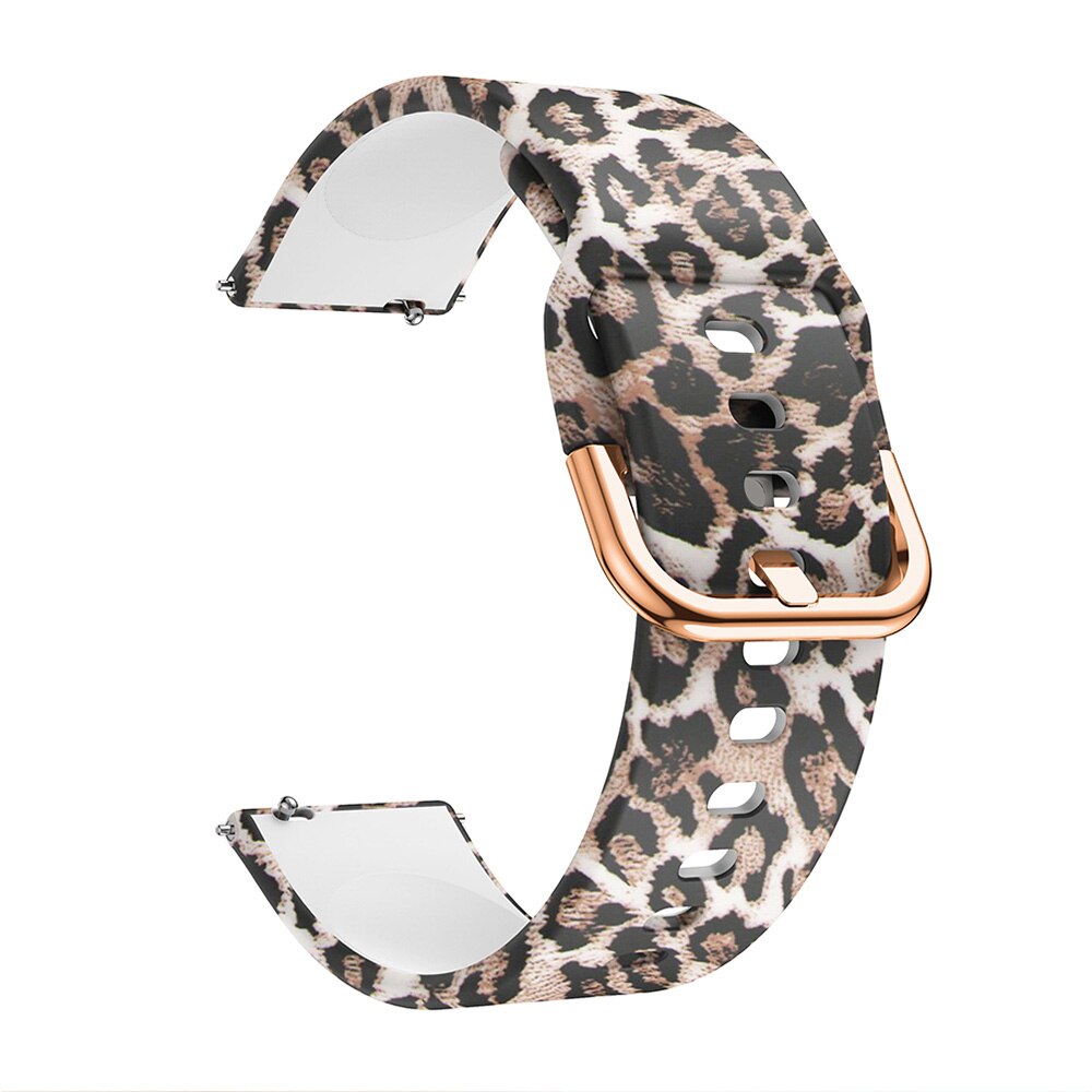 22mm Watch Band For Xiaomi MI Watch Strap Printing Silicone Watchbands Wristband Bracelet For Xiaomi Smart Mi Watch Color Sports: Leopard
