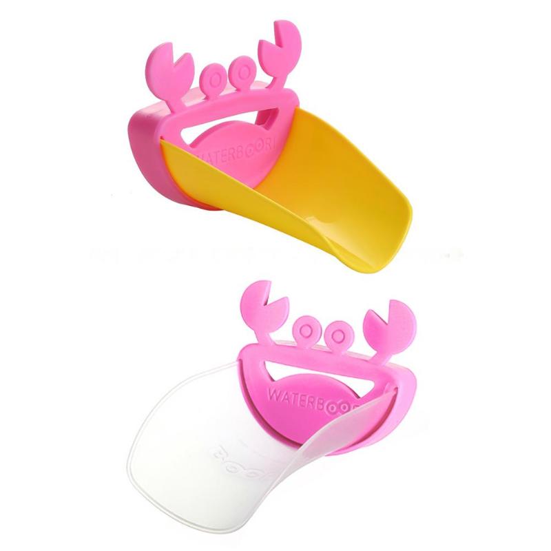 1/2Pcs Cute Faucet Extender Cartoon Kids Toddler Sink Baby Bathroom Faucet Extender Crab Washing Hands Supplies