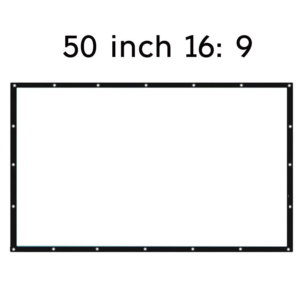 Projection Screen Movie Curtain Practical Portable Polyester Waterproof Room Moisture Proof Movie Cloth Home Shade Sail Shelter: Style 3