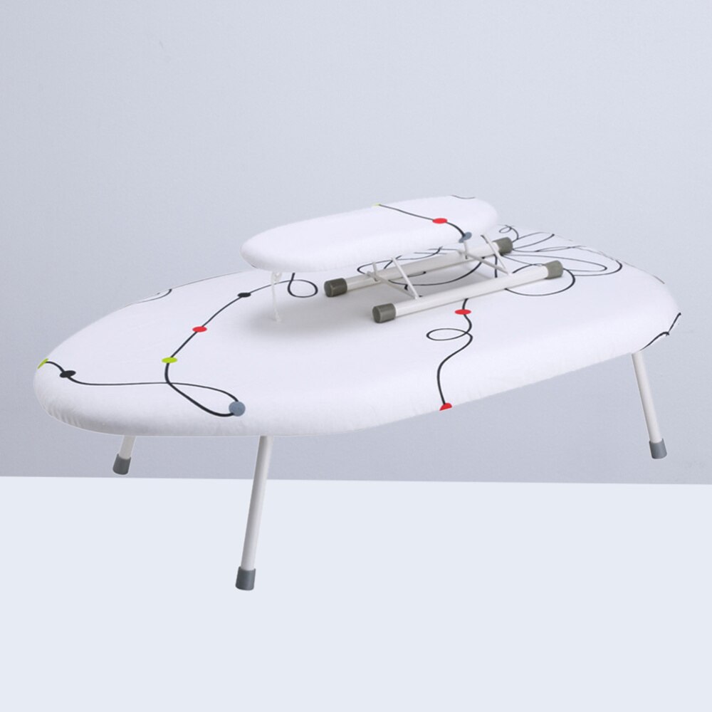 Folding Ironing Board Space Saving Heat Resistant Ironing Rack with Breathable Fireproof Pad
