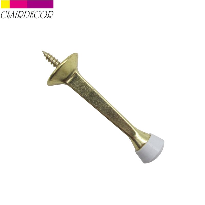 Deur Stop Stopper Bumper Wandmontage Protector Geluid Demping Zinklegering Deur Stopt: Bright Brass