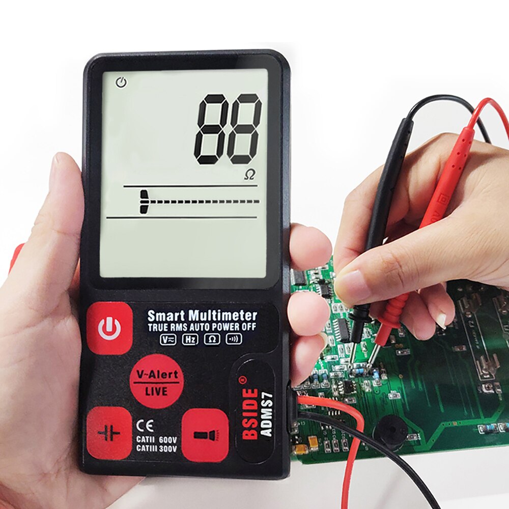 Newdigital multimeter true rms auto range lcd automatisk smarte multimetere spenning ammeter tester