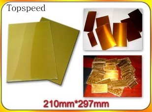 Polymer plate water washable with metal base 1pc for foil stamping A4 size Made in Japan