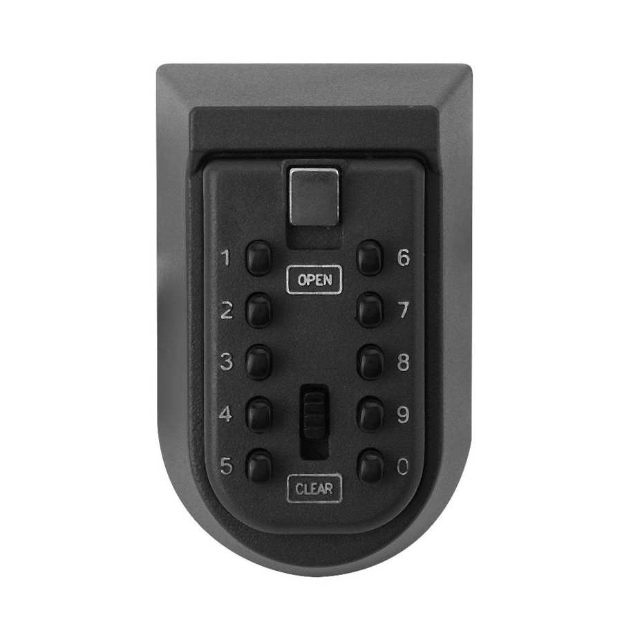10 Buttons Password Key Lock Box Wall Mount Safe Security Storage Case Organizer