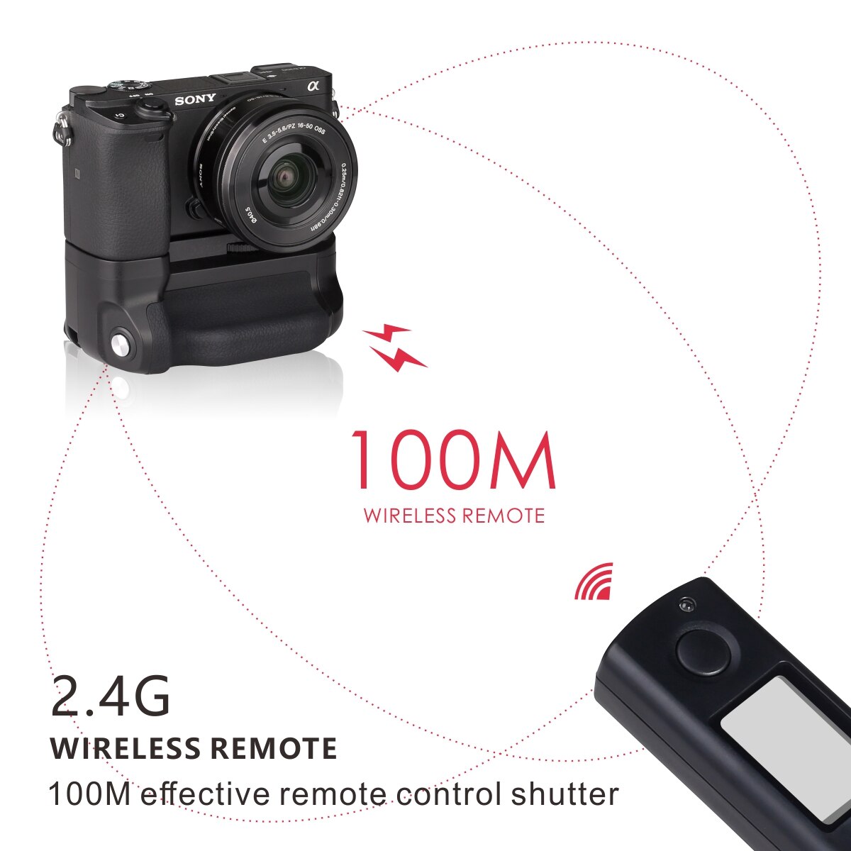 MK-A6300 Pro-Batterij Grip Voor Sony A6300 C
