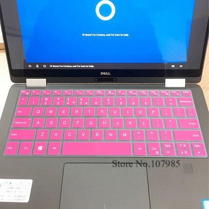 13.3&quot; Notebook Laptop Silicone Keyboard cover Skin For DELL XPS 13 9370 / XPS 13 9365 13-9370 13-9365: Rose