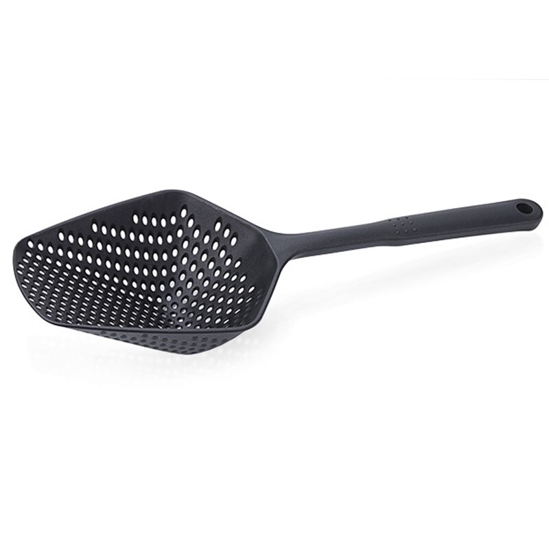 Espátula de plástico para cocina, espátula de hielo con fugas de agua, utensilios de cocina para lavar verduras: Black Style 1