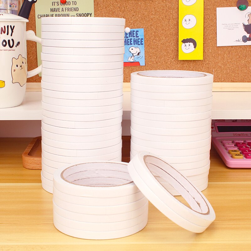 Double-sided Tape Strong Adhesive Ultra-thin High-adhesive Tape Office School Supplies Width 6/9/10/15/18/24mm 10m
