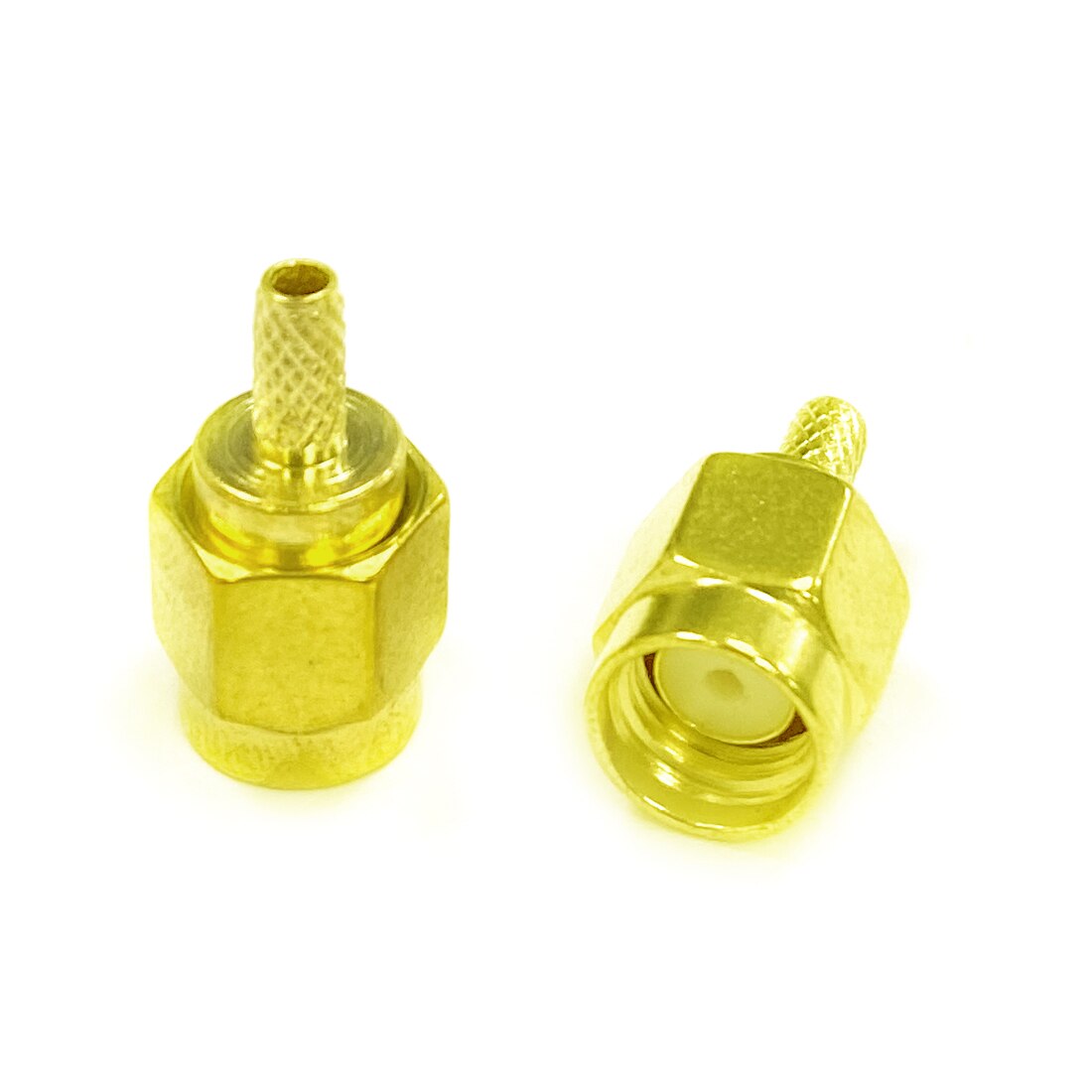 1pc RP-SMA Male Plug RF Coax Modem Convertor Connector Crimp RG316 RG174 LMR100 Straight Goldplated
