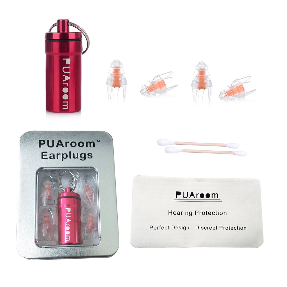 PUAroom Waterproof and Soundproof Ear plugs for Ear Noise Cancelling Swimming Bath Sleeping Reliable Fixation For Daily Use