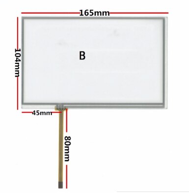 Pantalla táctil de 7,1 pulgadas para AT070TN83 V.1 AT070TN82 AT070TN84 táctil Cristal de panel digitalizador 164*103*165*104