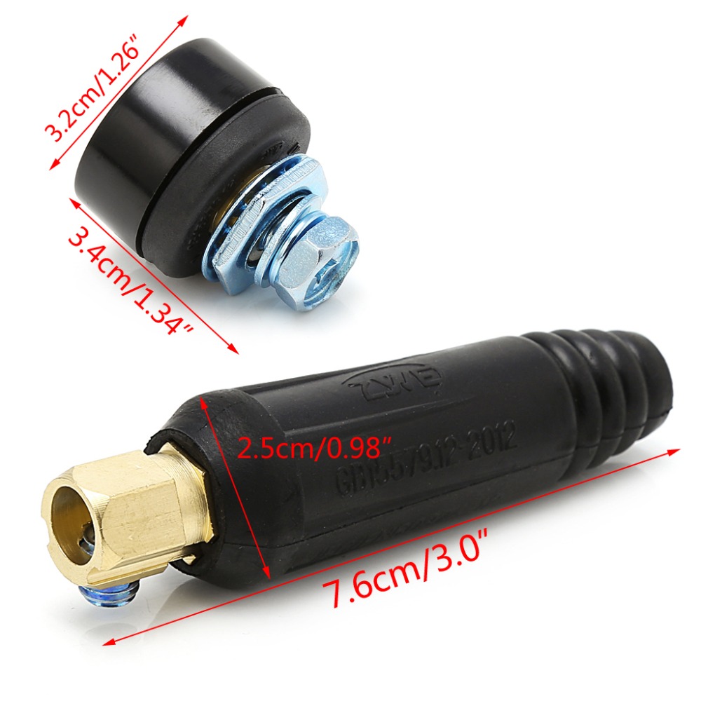 200A 10-25mm Rapid Fitting Female Male Connector European Electric Welding Machine Tools