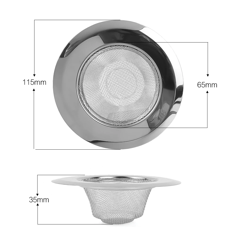 Küche Waschbecken Filter Mesh Edelstahl Waschbecken Sieb Anti-Blocking Badezimmer Bodenabläufe Haar Catcher Stopper Waschbecken Zubehör: Licht Grün