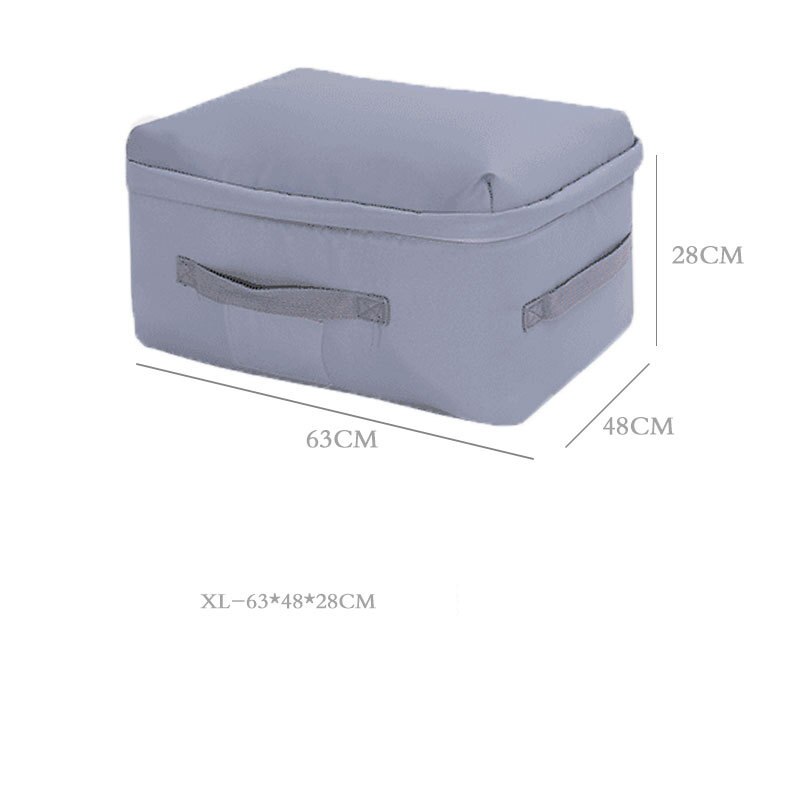 Koreański styl ubrania kołdry organizator tkanina Oxford ubrania składowanie pościeli torba szafa organizator kostka na poduszki kołdra koce: gray XL
