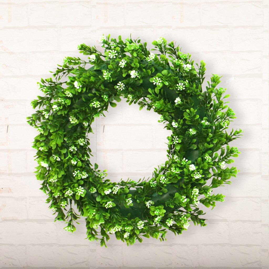 Artificial Green Plant Wreath Simulation Green Plant Garland Home Office Decor Artifici festival fHome Wedding Decoration indoor