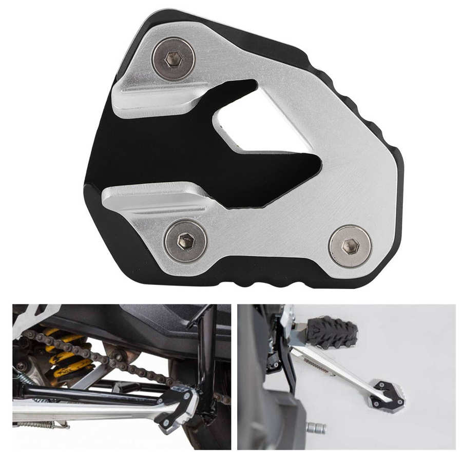 Motorcycle Anti-Slip Side Stand Extension Pad Vergroten Fit Voor Tiger 800 Cnc Aluminium Motorfiets onderdelen