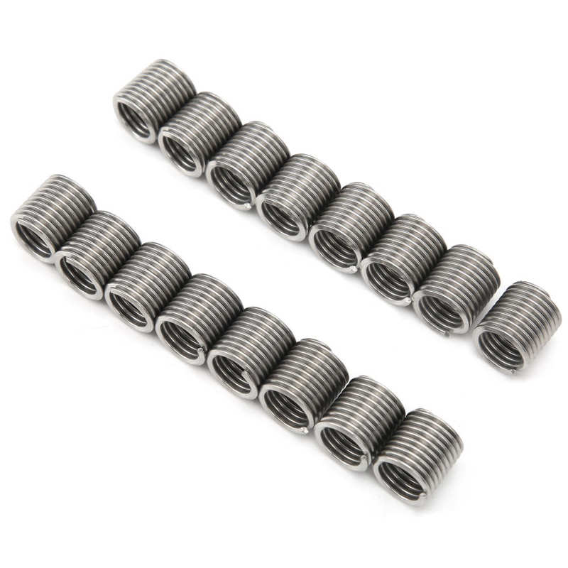 Thread Repair Tool High‑Strength Stainless Steel Thread Inserts for Machine 50 Packs DIY Handcraft